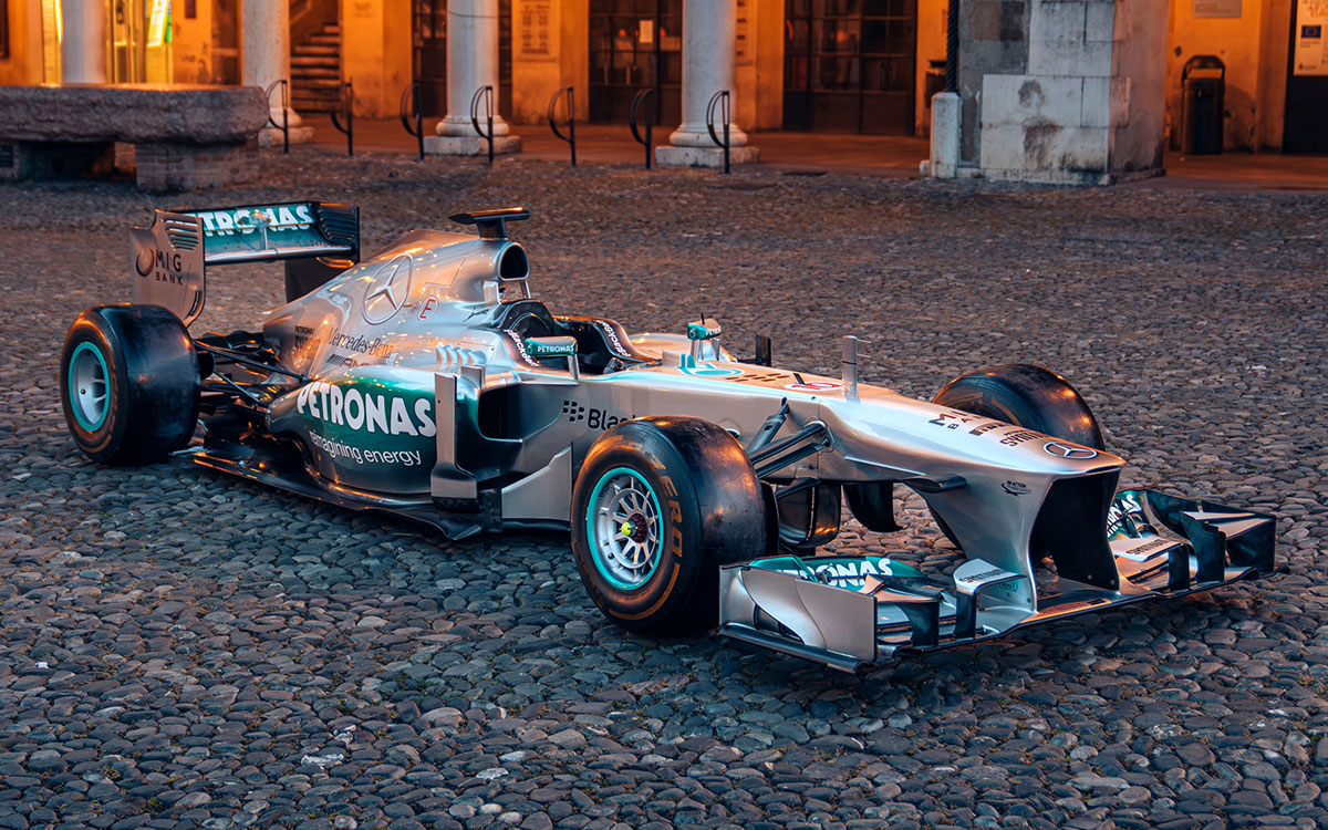 ルイス・ハミルトンが2013年にドライブしたメルセデスF1マシン「W04-04」 (1)