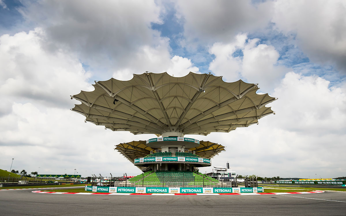 F1マレーシアGPの舞台、セパン・インターナショナル・サーキットの最終コーナー、2017年