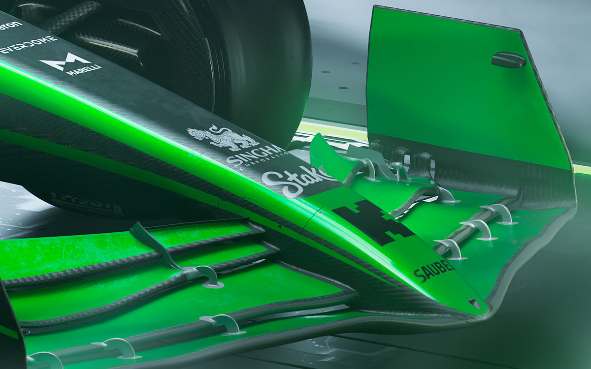 ザウバー（ステイクF1）の2024年型F1マシン「C44」のレンダリングイメージ細部 (12)