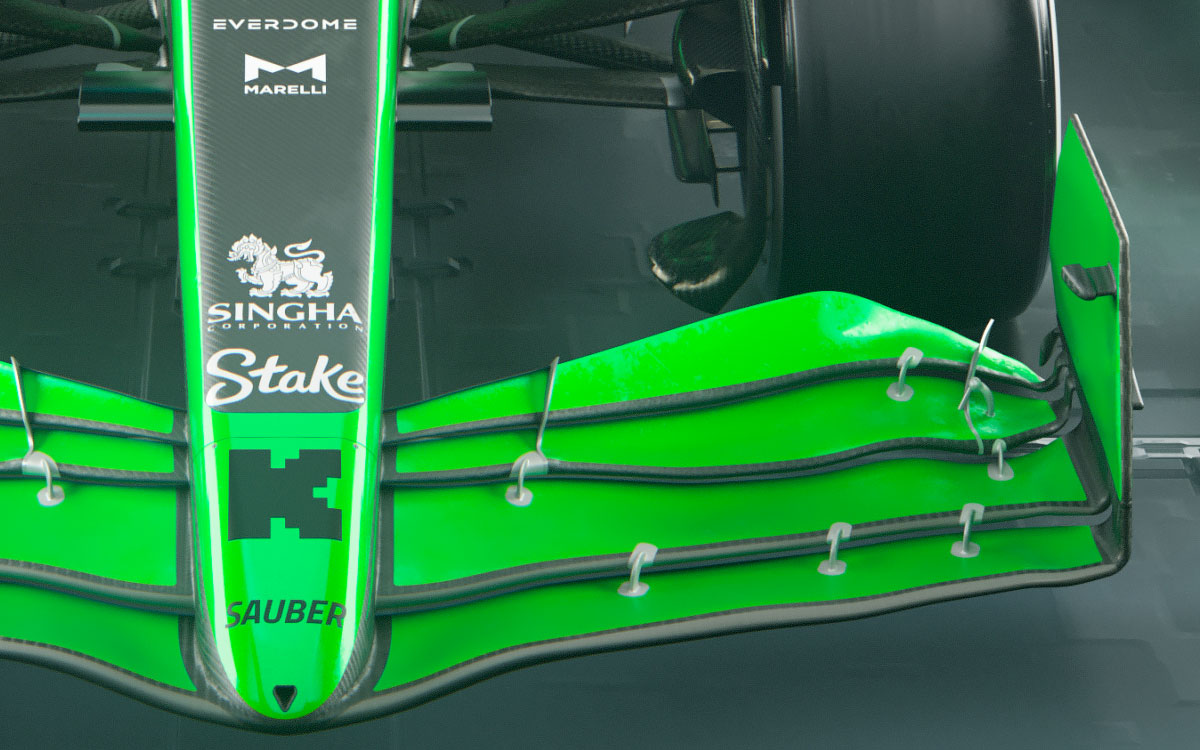 ザウバー（ステイクF1）の2024年型F1マシン「C44」のレンダリングイメージ細部 (20)