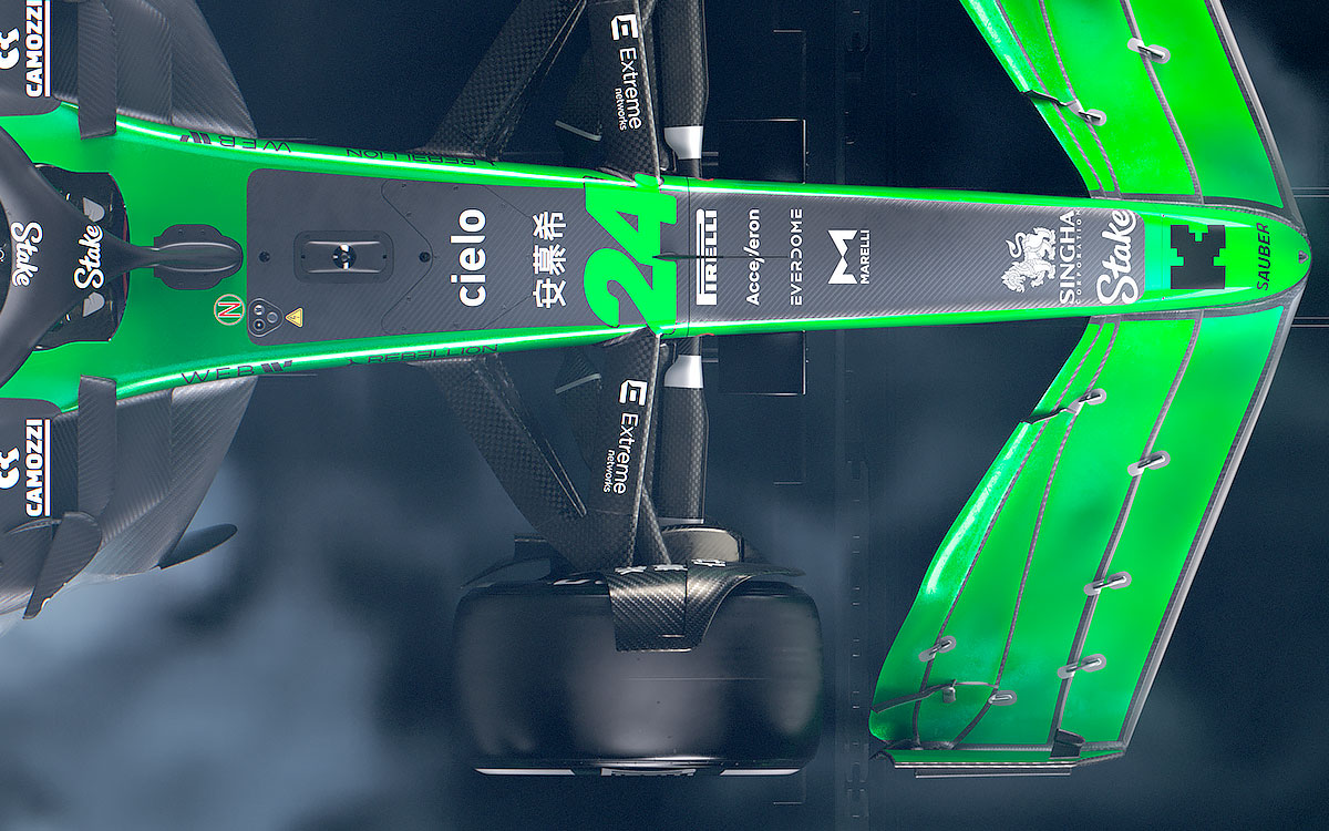 ザウバー（ステイクF1）の2024年型F1マシン「C44」のレンダリングイメージ細部 (3)