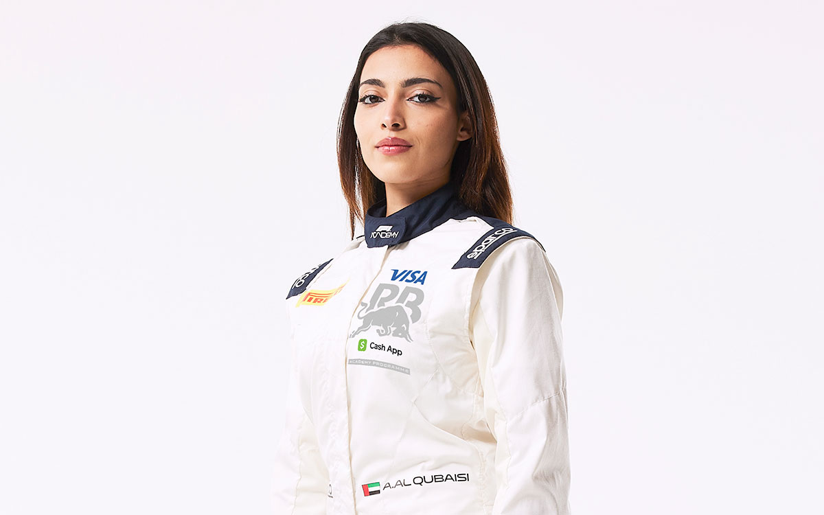 レッドブル・アカデミー・プログラムに所属するF1アカデミードライバーのアムナ・アル・クバイシ（Amna Al Qubaisi、アラブ首長国連邦出身）