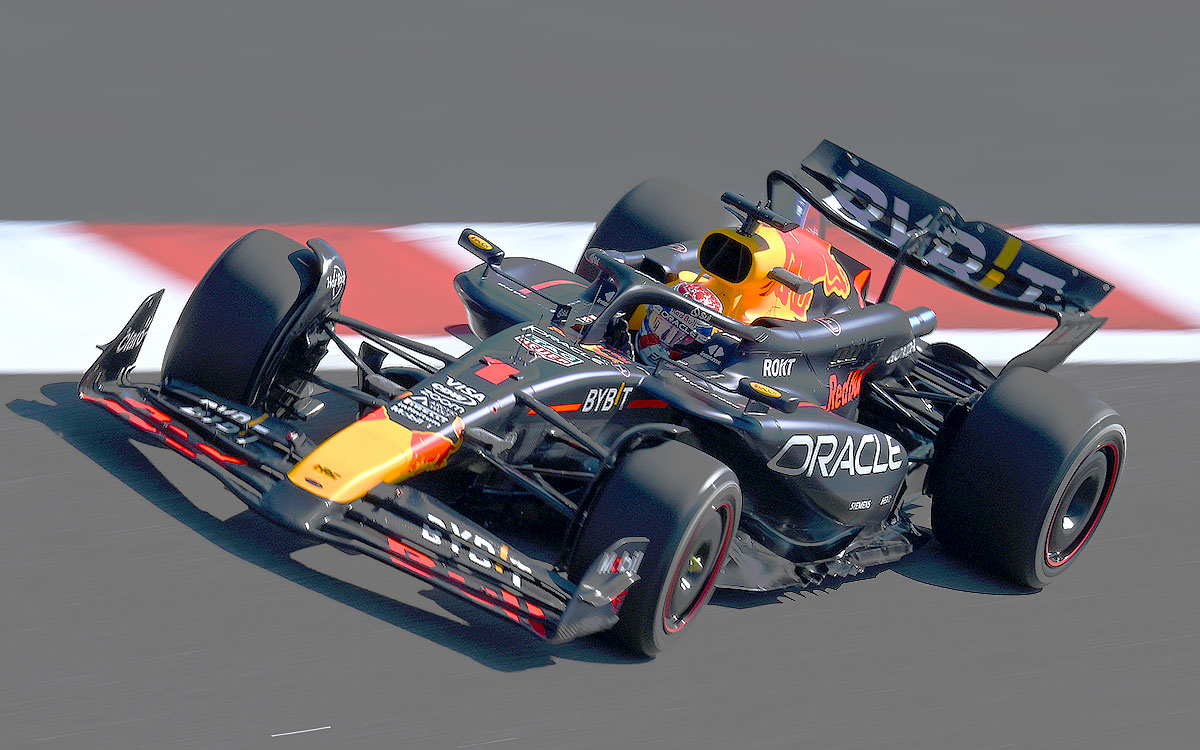マックス・フェルスタッペンがドライブするレッドブル「RB20」、2024年2月21日F1プレシーズンテスト初日バーレーン・インターナショナル・サーキット