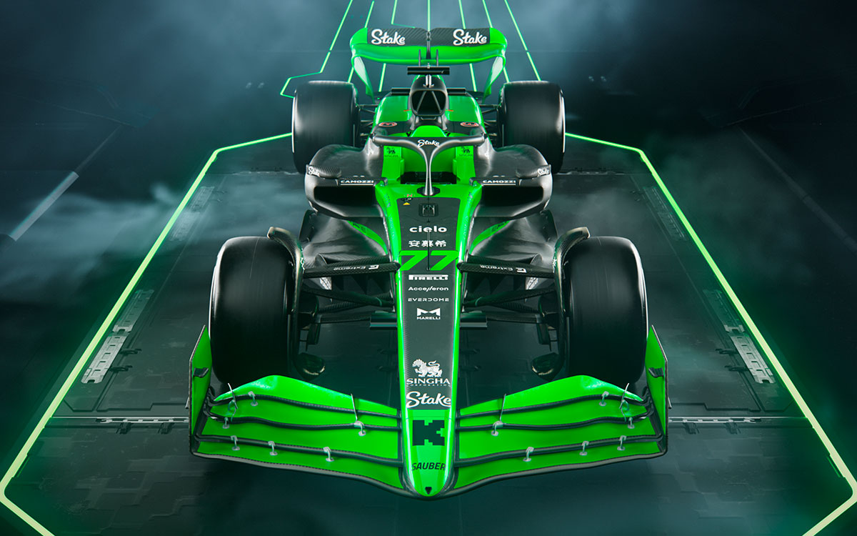 ザウバー（ステイクF1）の2024年型F1マシン「C44」のレンダリングイメージ (1)