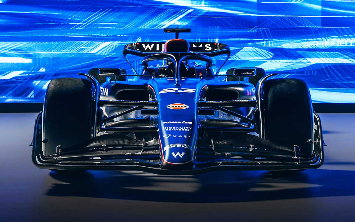 ウィリアムズ・レーシングの2024年型F1マシン「FW46」のレンダリングイメージ全体 (5)