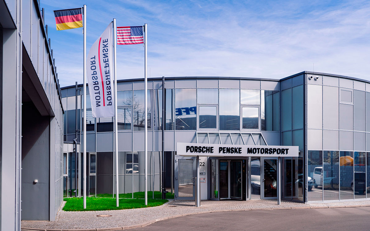 ドイツ・マンハイムに位置するポルシェ・ペンスキー・モータースポーツの拠点、2024年