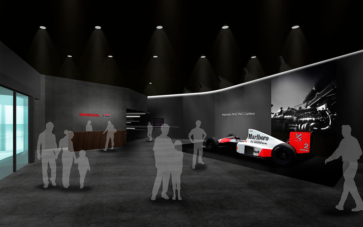 2024年4月5日に開館を予定する鈴鹿サーキットの「Honda RACING Gallery」のエントランス・レンダリングイメージ