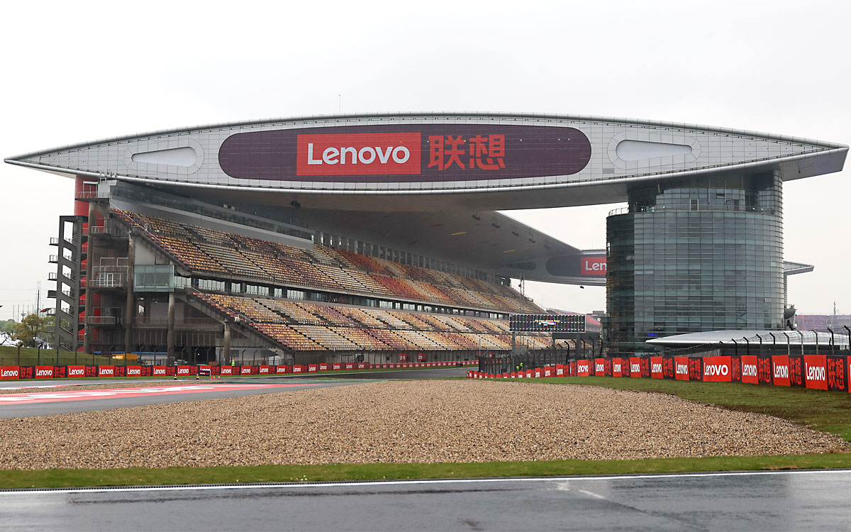 2024年F1中国GP開幕直前の上海・インターナショナル・サーキット-2024年4月18日