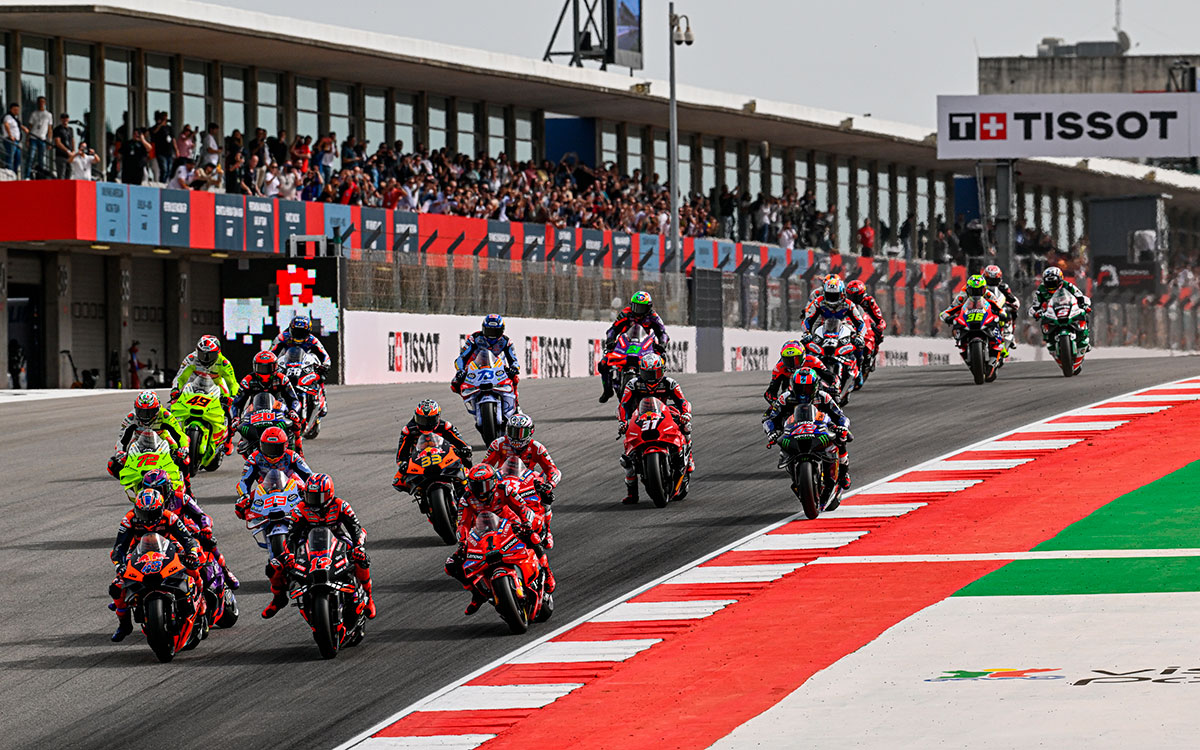 ロードレース世界選手権（MotoGP）レースの様子、2023年