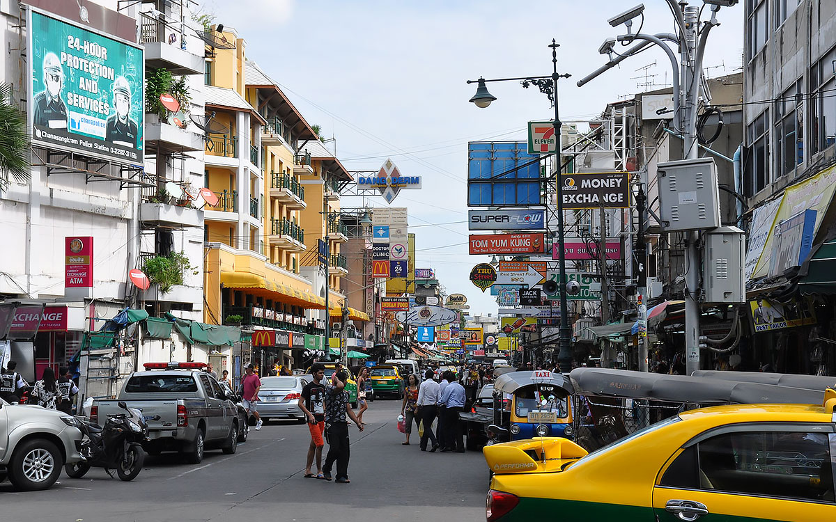 タイの首都バンコクの町並み、2016年12月5日