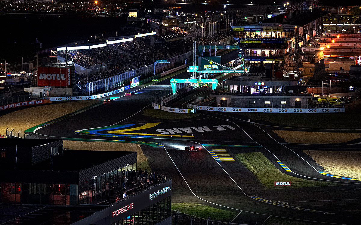 夜のサルト・サーキット、2024年6月13日FIA世界耐久選手権（WEC）第4戦ル・マン24時間レース FP4