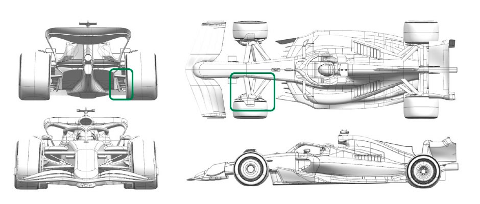 アストンマーチンAMR24に投入された空力アップデート、2024年F1スペインGP