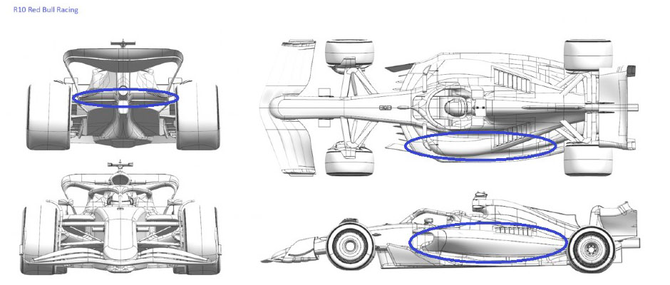 レッドブルRB20に投入された空力アップデート、2024年F1スペインGP