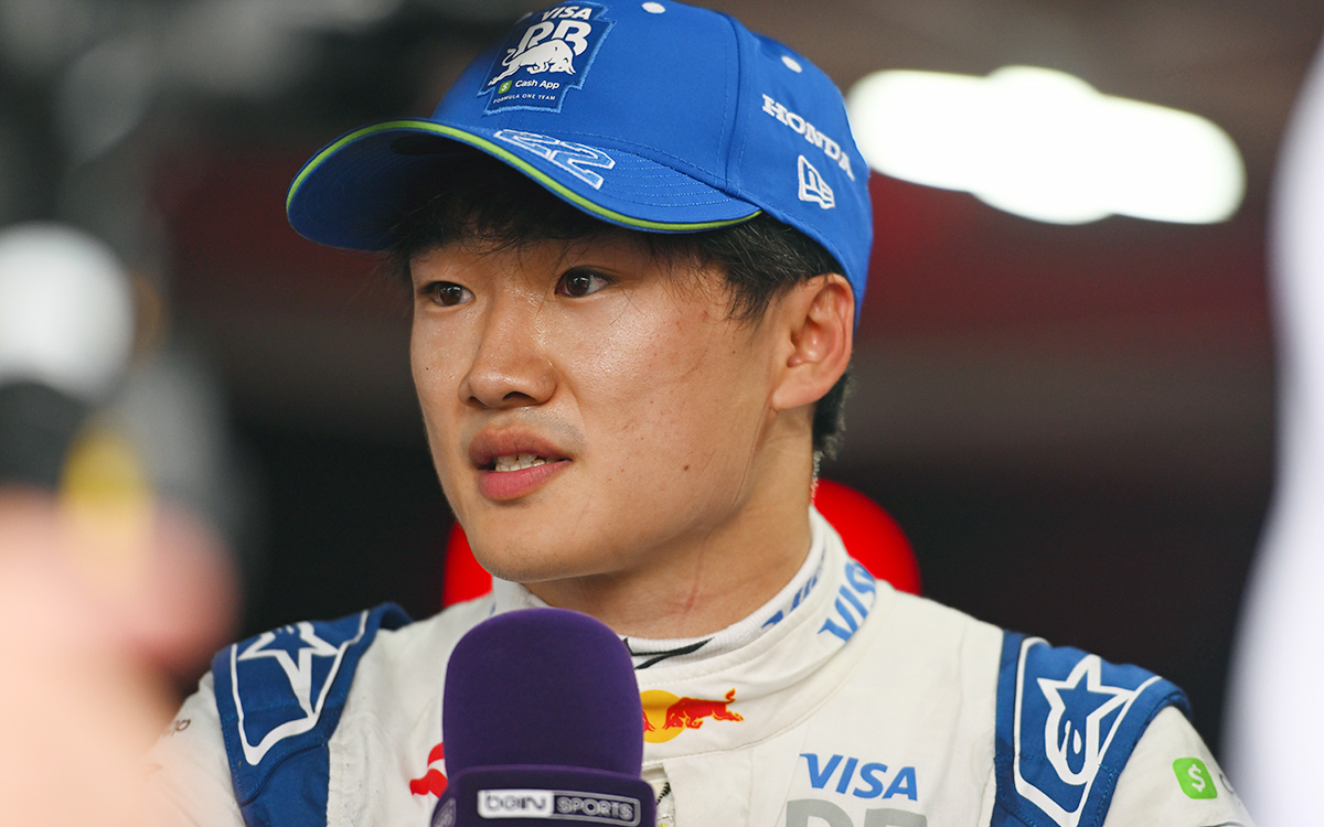 14位フィニッシュのレースを経てインタビューに応じる角田裕毅（RBフォーミュラ1）、2024年6月30日F1オーストリアGP決勝