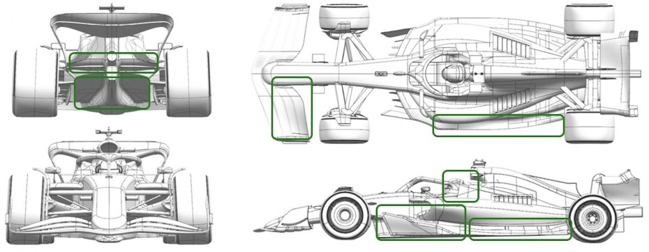 2024年F1ハンガリーGPでアストンマーチンAMR24に投入されたアップデート