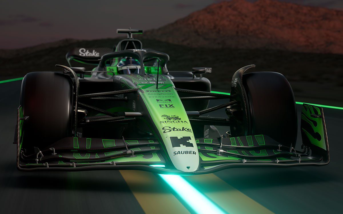 ステイクF1チームKICKザウバーが2024年のF1ラスベガスGPでC44に採用するスペシャルリバリー (4)