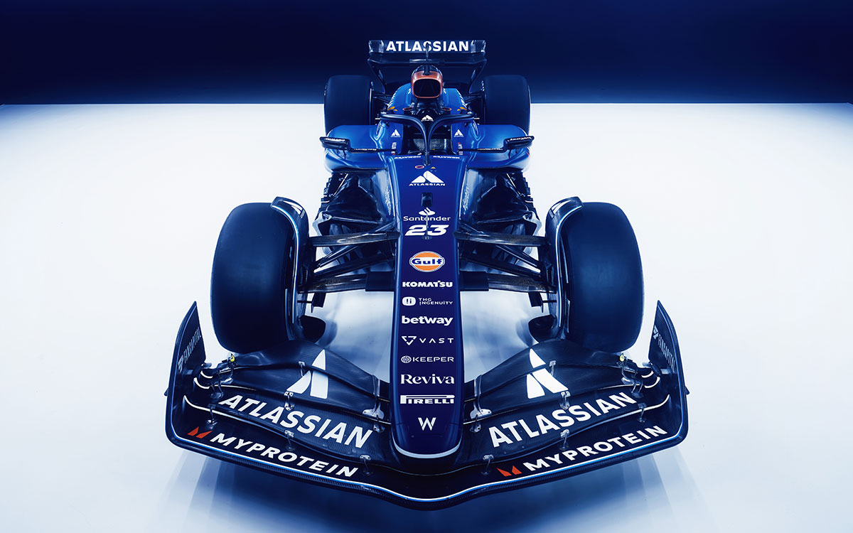 ウィリアムズが2025年のF1に投入する新車「FW47」のカラーリング (1)