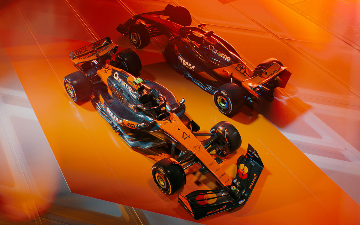 マクラーレンが2025年のF1に投入する新車「MCL39」のカラーリング (2)