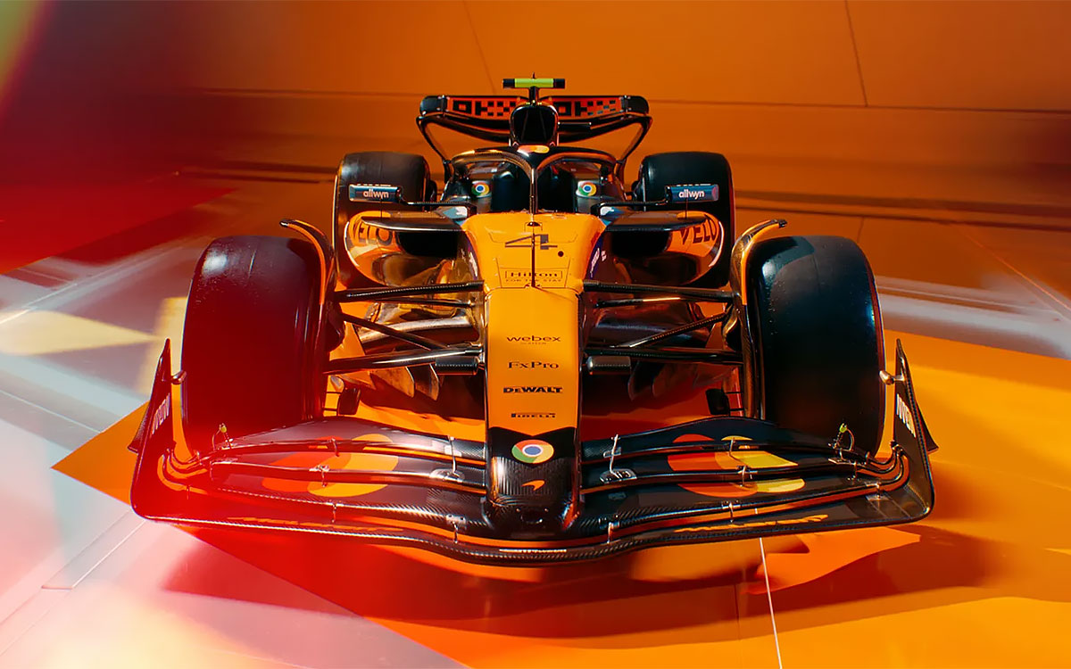 マクラーレンが2025年のF1に投入する新車「MCL39」のカラーリング (3)