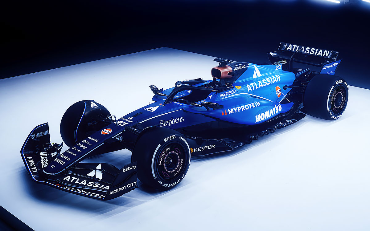 ウィリアムズが2025年のF1に投入する新車「FW47」のカラーリング (2)