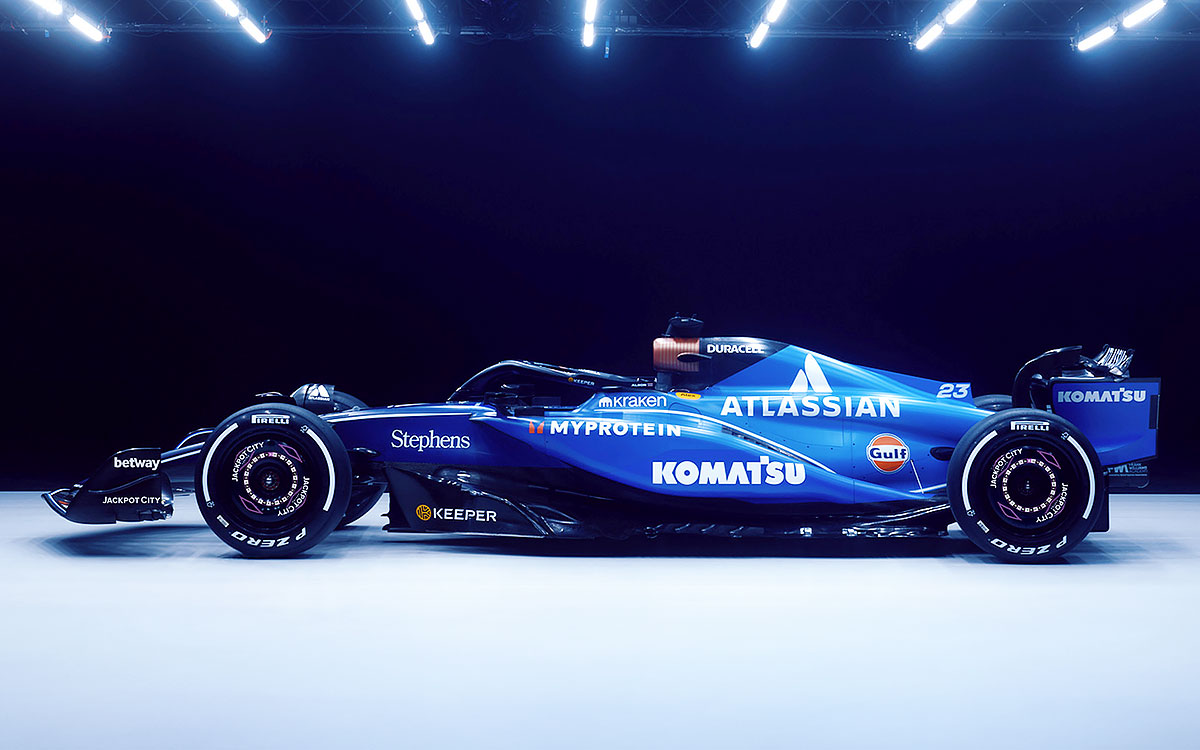 ウィリアムズが2025年のF1に投入する新車「FW47」のカラーリング (3)