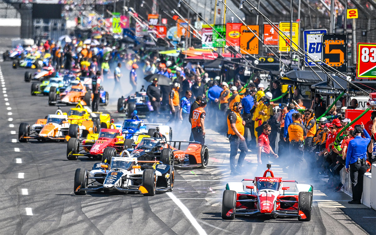 第109回インディ500最終プラクティスでの様子、2025年5月23日インディアナポリス・モーター・スピードウェイにて