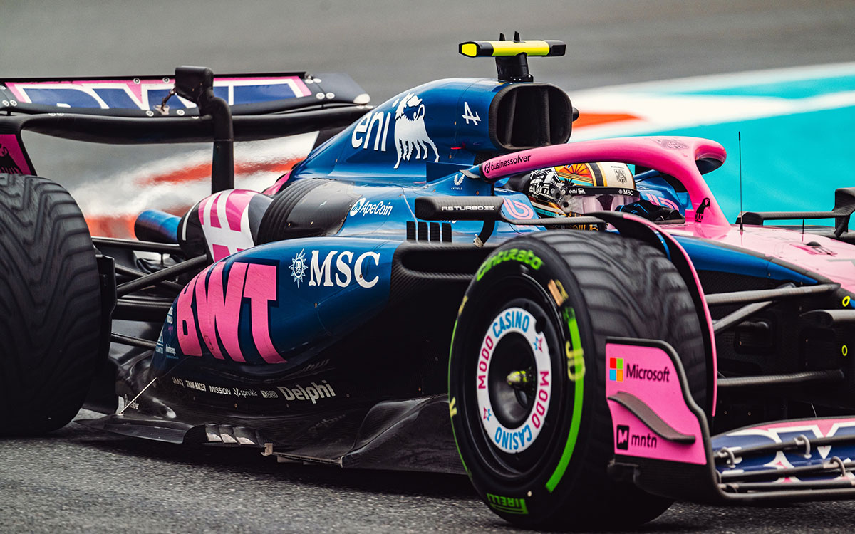 アルピーヌA525をドライブするジャック・ドゥーハン、2025年5月3日F1マイアミGPスプリント(マイアミ・インターナショナル・オートドローム)