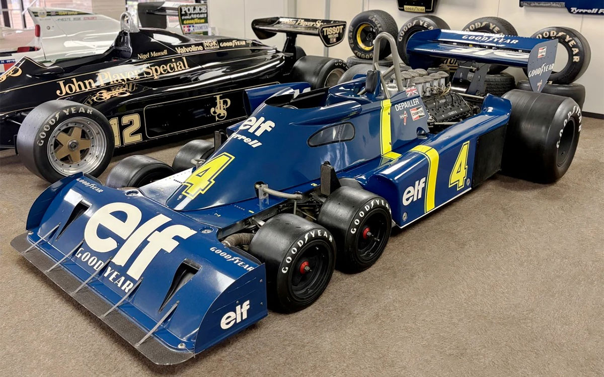 総合模型メーカーの株式会社タミヤ本社で保存されている6輪F1マシン「タイレルP34(Tyrrell P34)」