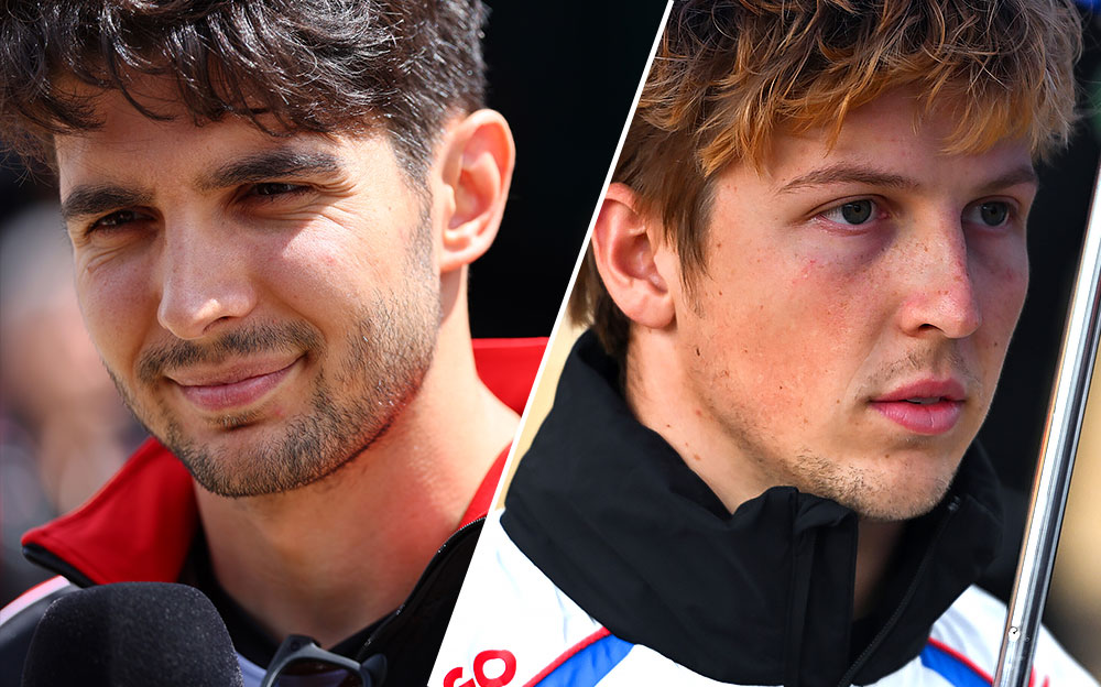 エステバン・オコン(ハース)とリアム・ローソン(レーシング・ブルズ)、2025年F1イギリスGP