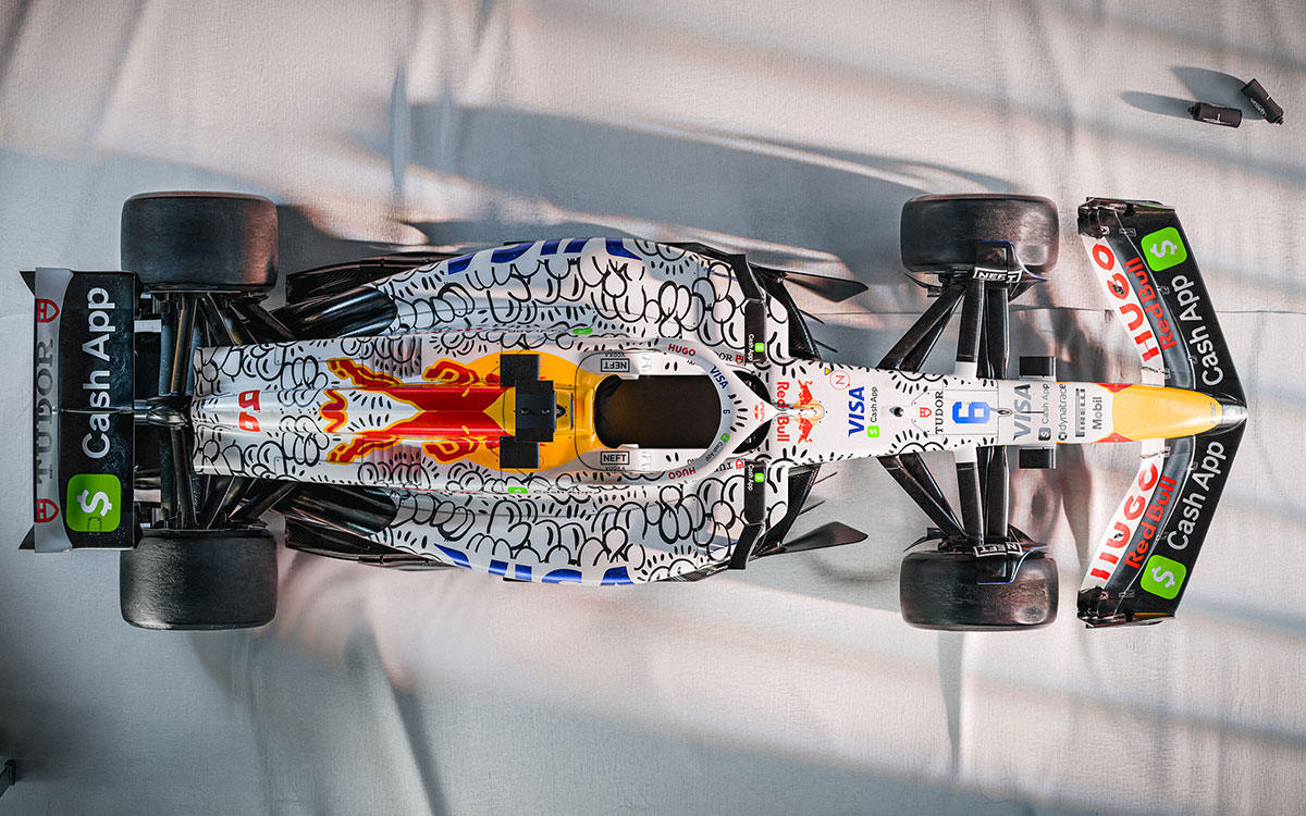 Slawnデザインのスペシャルリバリーが施された2025年F1イギリスGPで投入されるVCARB 02 (4)