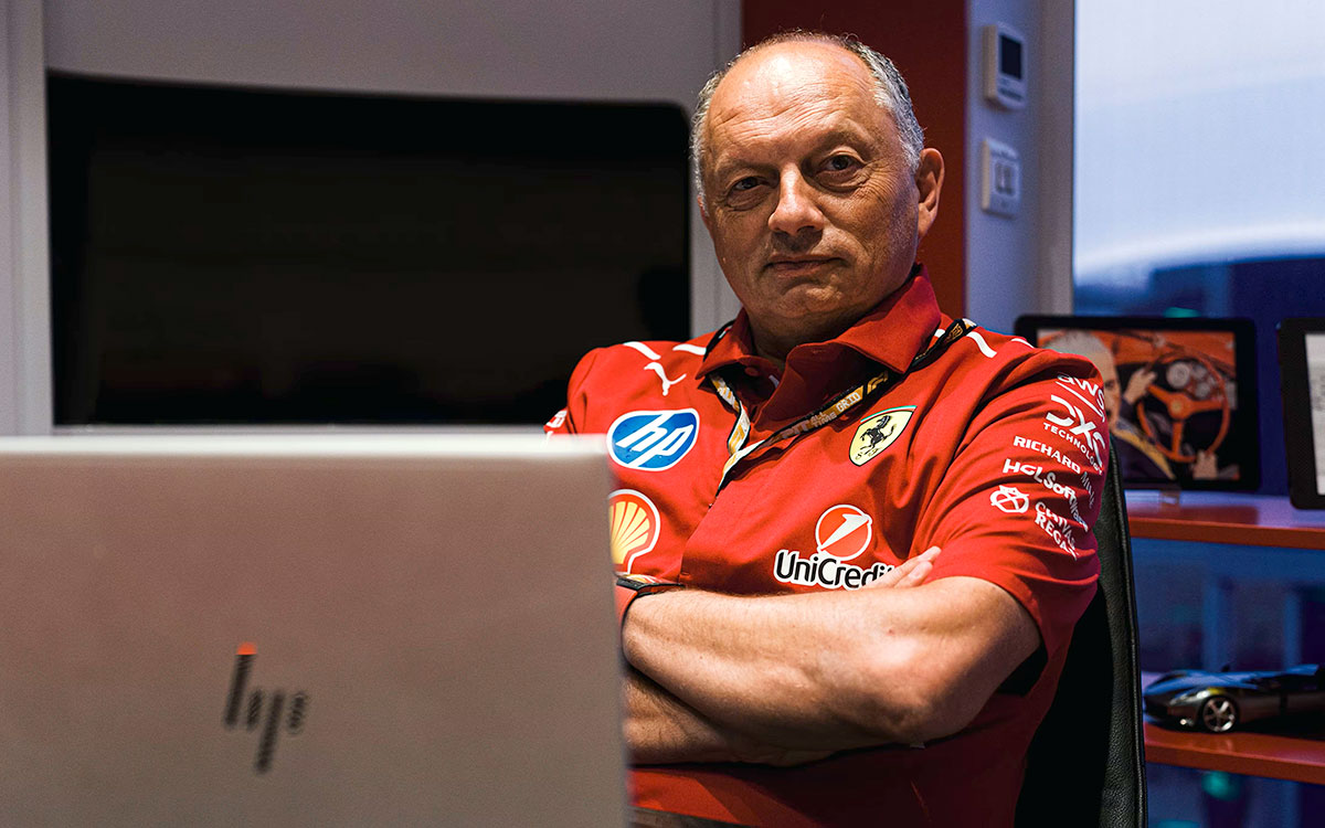 フレデリック・バスール(フェラーリ代表)2025年F1ベルギーGPにて