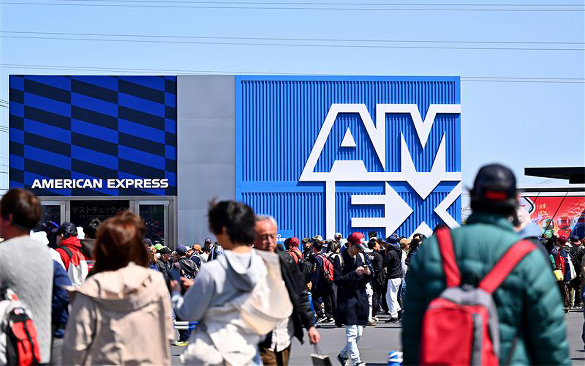 アメリカン・エキスプレスのブース、F1グランプリ