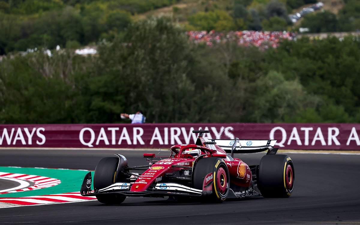 決勝でフェラーリSF-25をドライブするシャルル・ルクレール、2025年8月3日(日) F1ハンガリーGP（ハンガロリンク）