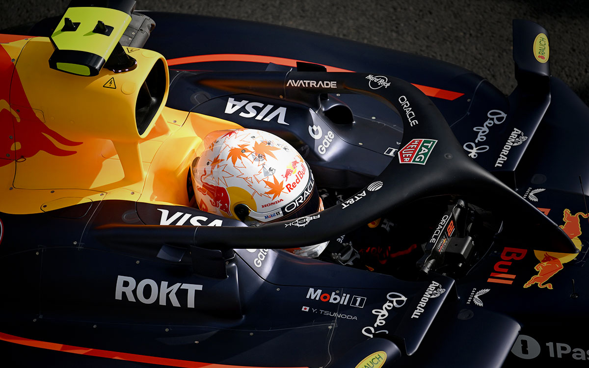 フリー走行中にピットレーンを走行する角田裕毅の22号車レッドブルRB21、2025年8月1日(金) F1ハンガリーGP(ハンガロリンク)