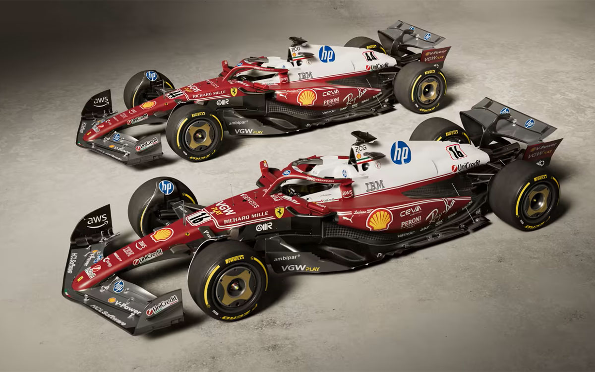 2025年F1イタリアGPで投入されるスペシャルリバリーのスクーデリア・フェラーリSF-25、1975年にニキ・ラウダがフェラーリで初のドライバーズタイトルを獲得してから50周年を記念して (2)