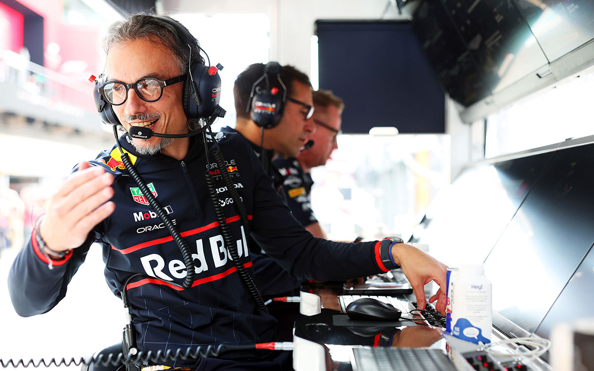 ローラン・メキーズ（レッドブル・レーシング代表）、2025年7月25日(金) F1ベルギーGPフリー走行（スパ・フランコルシャン）
