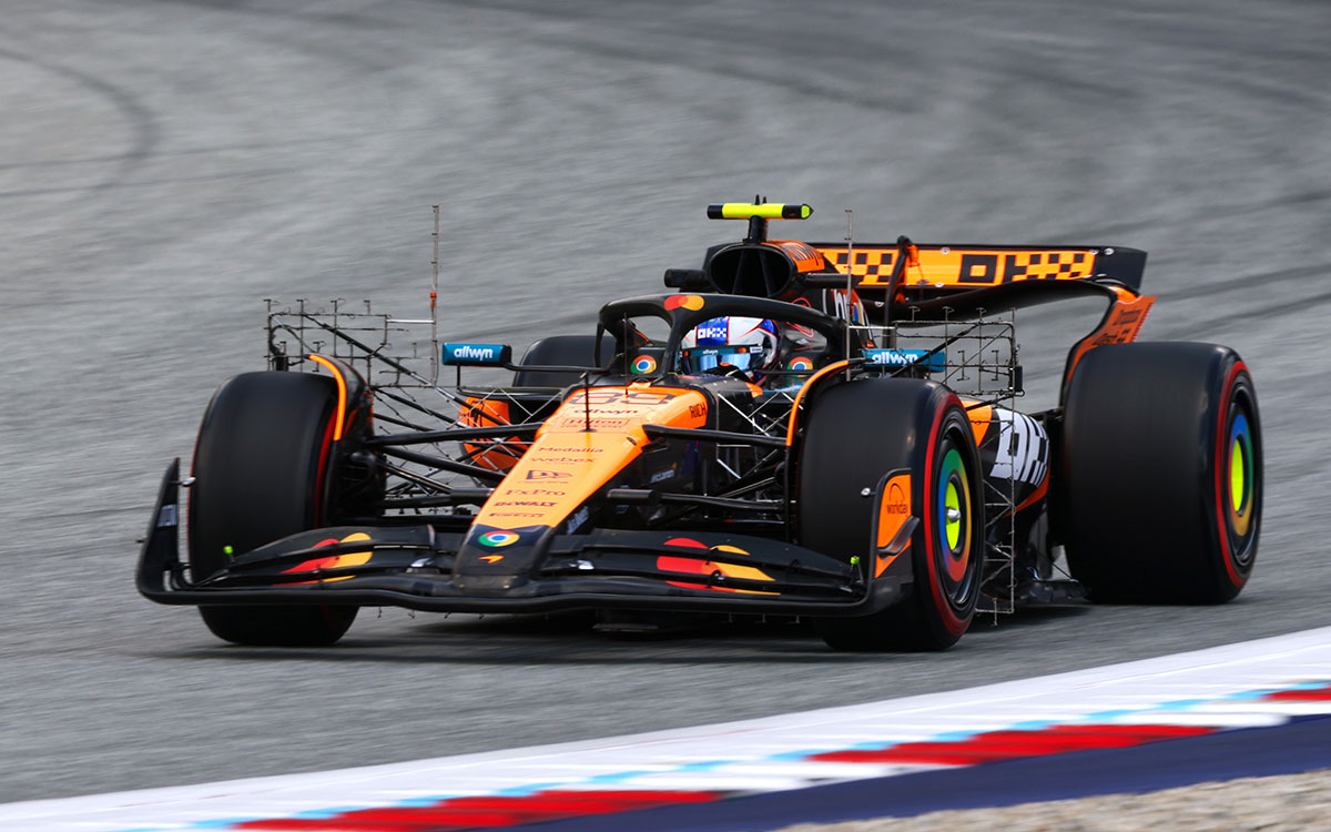 レッドブルリンクを周回するアレックス・ダン（マクラーレン育成）2025年6月27日F1オーストリアGPフリー走行1