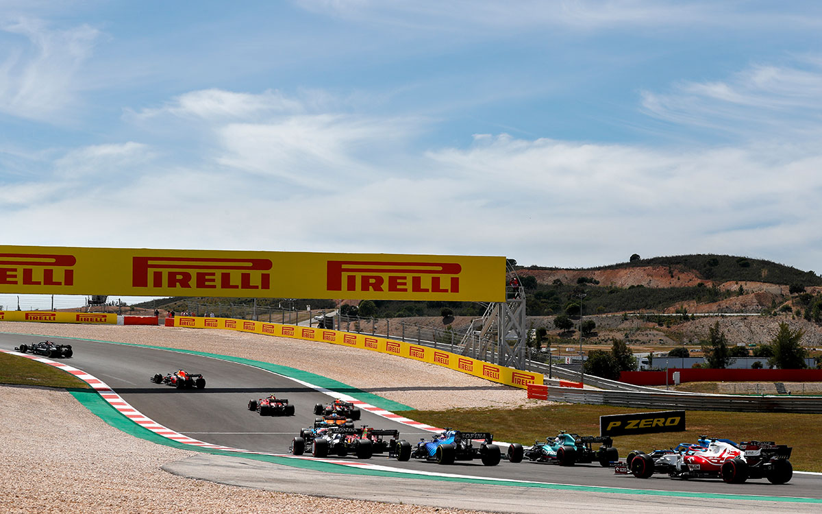 2021年F1ポルトガルGP決勝レースの様子、2021年5月2日アルガルヴェ・サーキット