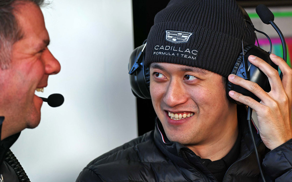 リザーブドライバーの周冠宇、2026年1月16日キャデラックF1シェイクダウン（シルバーストン・サーキット）