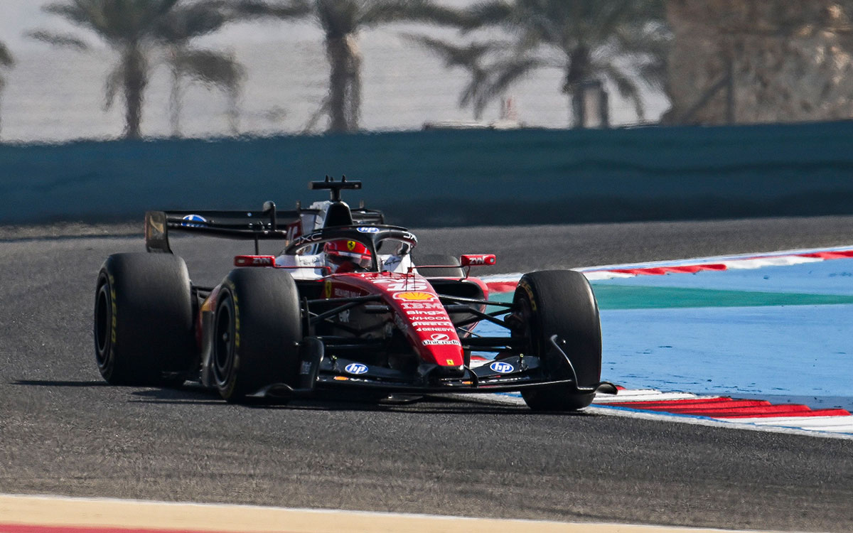 シャルル・ルクレール（フェラーリSF-26）、2026年2月20日 F1プレシーズンテスト6日目（バーレーン・インターナショナル・サーキット）