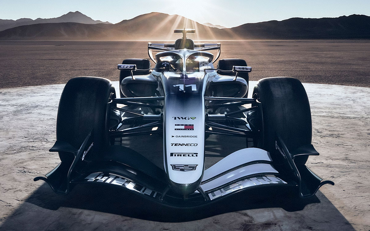 スーパーボウルCM枠を使って公開されたキャデラックF1チームの2026年レースリバリー、2026年2月8日 (2)