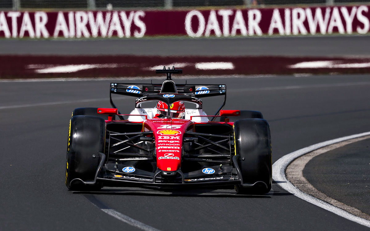 アルバート・パーク・サーキットを周回するシャルル・ルクレール（フェラーリ）、2026年3月6日(金) F1オーストラリアGP FP1