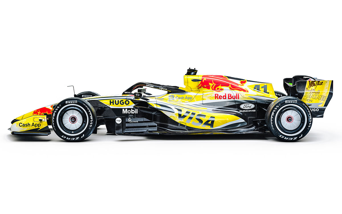 特別リバリーを施したレーシング「VCARB 03」のデジタルレンダリング、2026年F1マイアミGP (3)