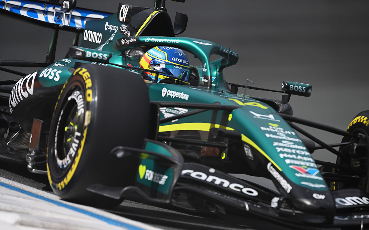 ザントフォールト・サーキットを走行するフェルナンド・アロンソ（アストンマーティン・ホンダ）、2026年8月21日(金) F1オランダGP FP1