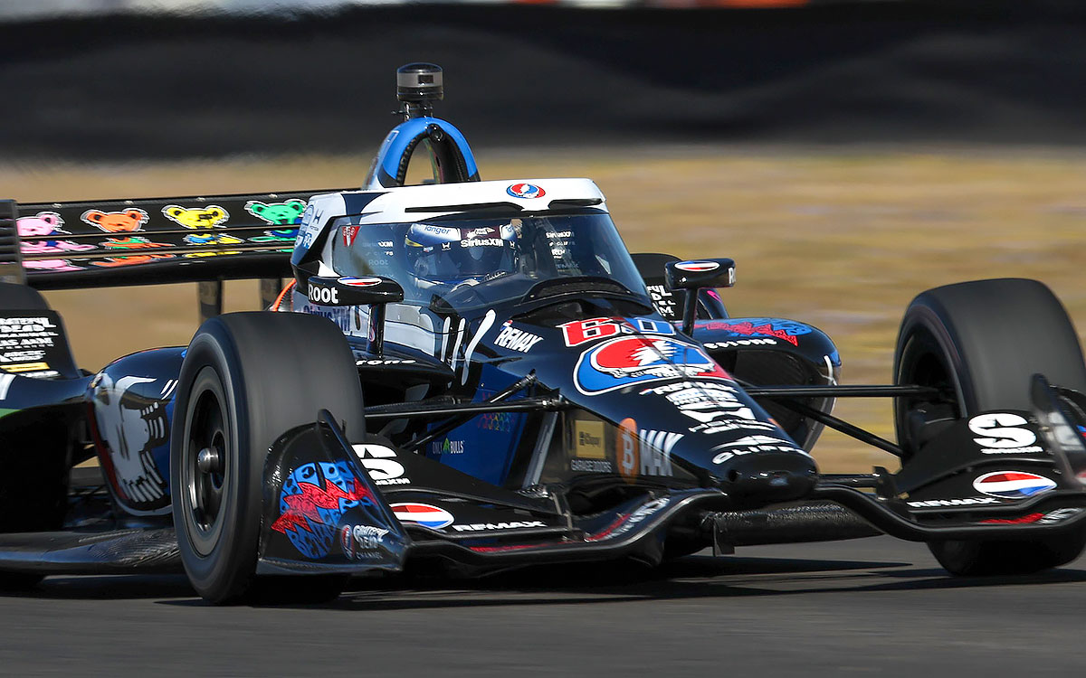 ポートランド・インターナショナル・レースウェイを走行するフェリックス・ローゼンクヴィスト(メイヤー・シャンク・レーシング)、2026年8月9日(日) インディカー第14戦ポートランドGP